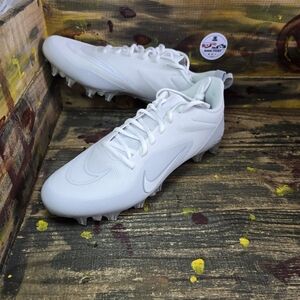 Nike‎ Alpha Huarache 8 Pro LAX Lacrosse Cleats White CW4439-110 Size 11 NEW